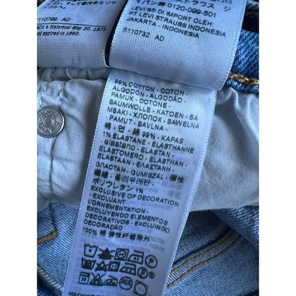 Levi's Jeans Womens Sz 30 Ribcage Straight Blue Cotton Denim High Rise - Picture 8 of 9